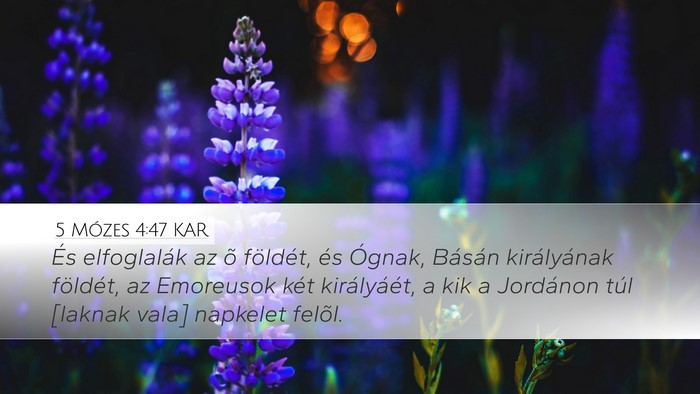 5 Mózes 4:47 KAR Bible Verse Image