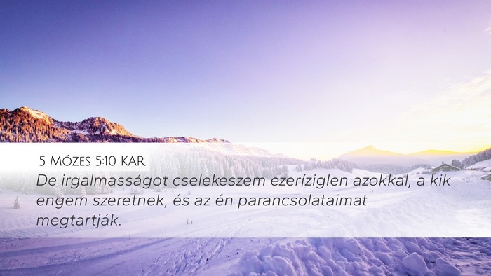 5 Mózes 5:10 KAR Bible Verse Image