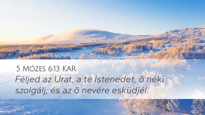 5 Mózes 6:13 KAR Bible Verse Image