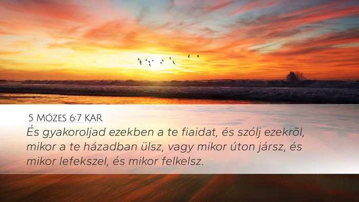5 Mózes 6:7 KAR Bible Verse Image