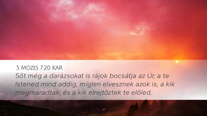 5 Mózes 7:20 KAR Bible Verse Image