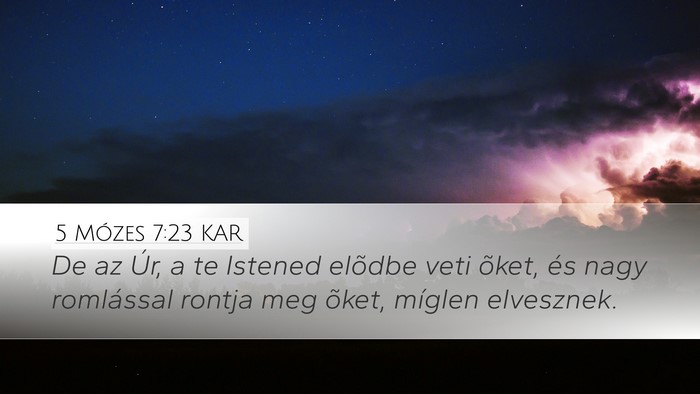 5 Mózes 7:23 KAR Bible Verse Image