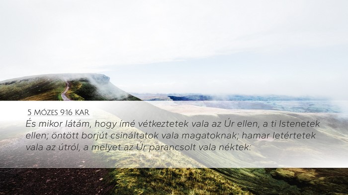 5 Mózes 9:16 KAR Bible Verse Image