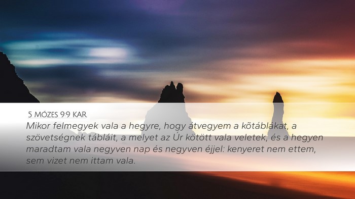 5 Mózes 9:9 KAR Bible Verse Image