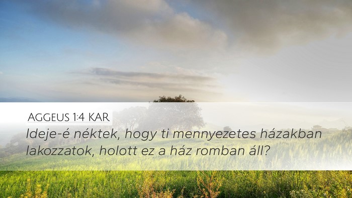 Aggeus 1:4 KAR Bible Verse Image