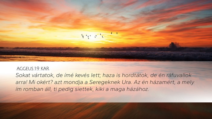 Aggeus 1:9 KAR Bible Verse Image