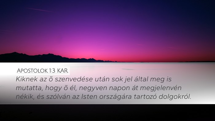 Apostolok 1:3 KAR Bible Verse Image