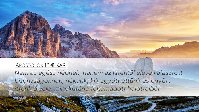 Apostolok 10:41 KAR Bible Verse Image