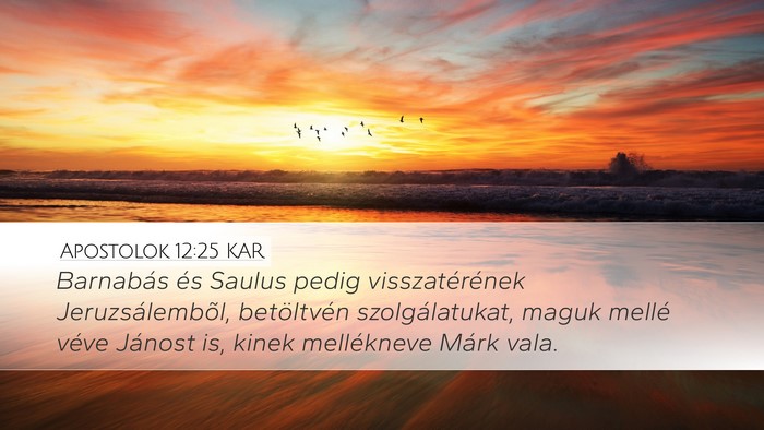 Apostolok 12:25 KAR Bible Verse Image