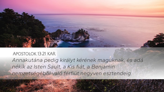 Apostolok 13:21 KAR Bible Verse Image