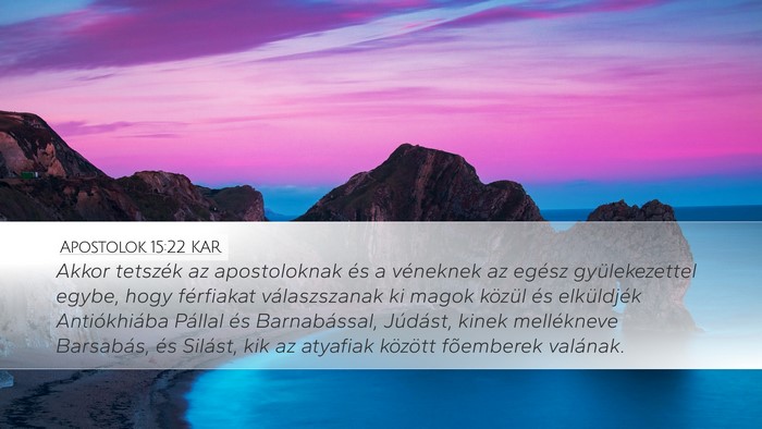 Apostolok 15:22 KAR Bible Verse Image