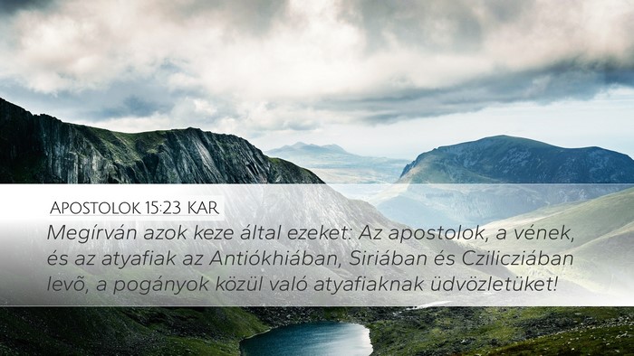 Apostolok 15:23 KAR Bible Verse Image