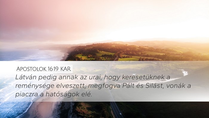 Apostolok 16:19 KAR Bible Verse Image
