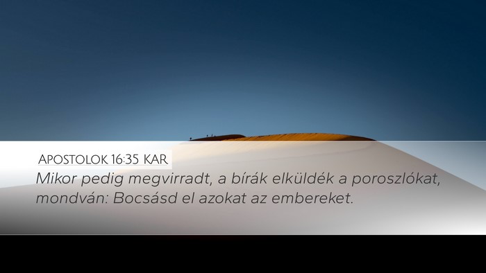 Apostolok 16:35 KAR Bible Verse Image