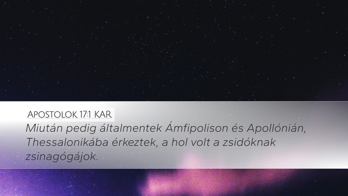 Apostolok 17:1 KAR Bible Verse Image