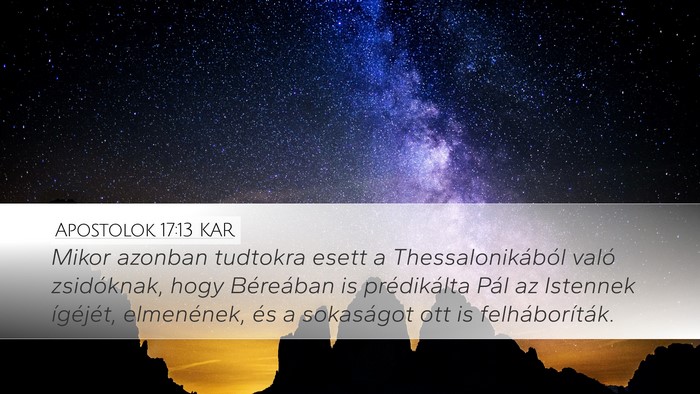 Apostolok 17:13 KAR Bible Verse Image