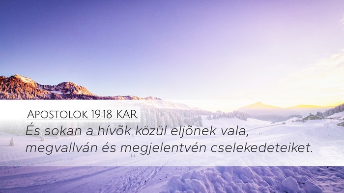 Apostolok 19:18 KAR Bible Verse Image