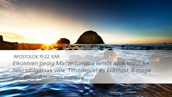 Apostolok 19:22 KAR Bible Verse Image