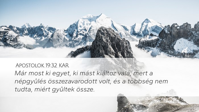 Apostolok 19:32 KAR Bible Verse Image