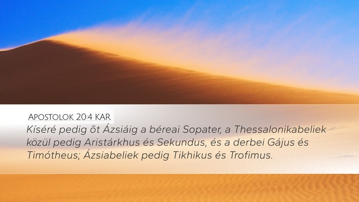 Apostolok 20:4 KAR Bible Verse Image