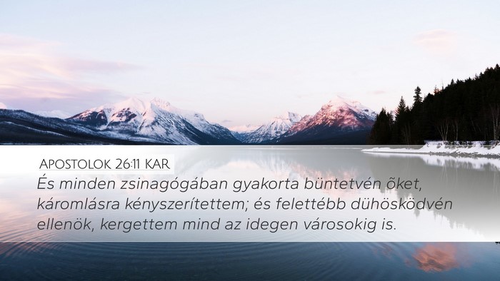 Apostolok 26:11 KAR Bible Verse Image