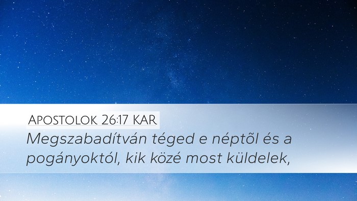 Apostolok 26:17 KAR Bible Verse Image
