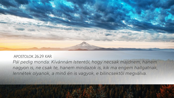 Apostolok 26:29 KAR Bible Verse Image