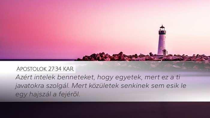 Apostolok 27:34 KAR Bible Verse Image