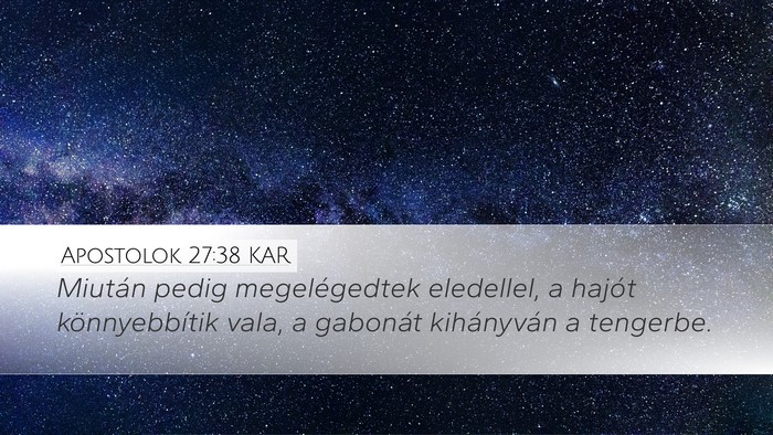 Apostolok 27:38 KAR Bible Verse Image