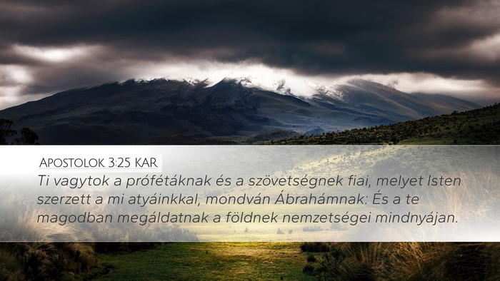 Apostolok 3:25 KAR Bible Verse Image