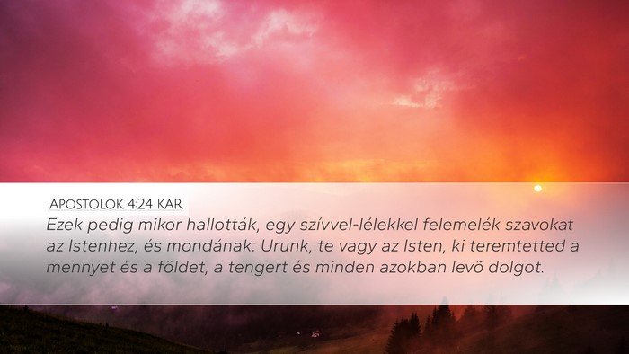 Apostolok 4:24 KAR Bible Verse Image