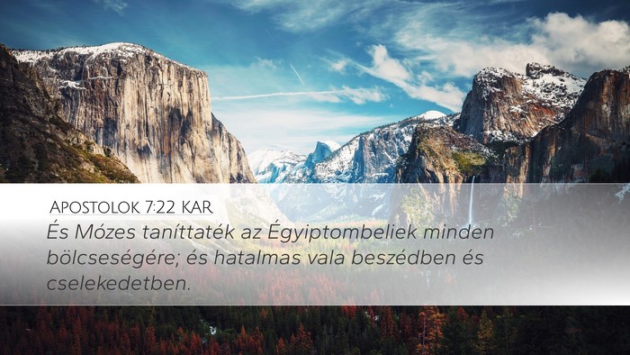 Apostolok 7:22 KAR Bible Verse Image