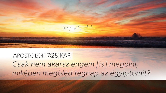 Apostolok 7:28 KAR Bible Verse Image