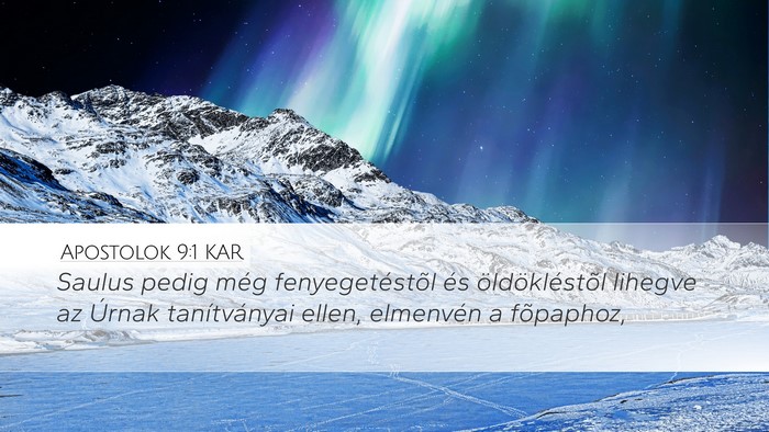 Apostolok 9:1 KAR Bible Verse Image