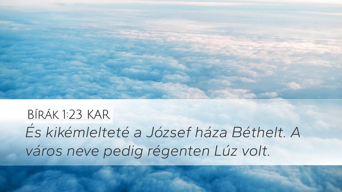 Bírák 1:23 KAR Bible Verse Image