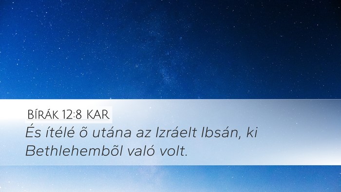 Bírák 12:8 KAR Bible Verse Image