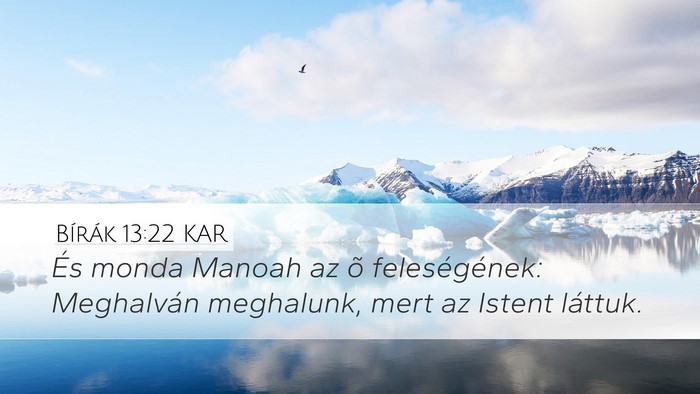 Bírák 13:22 KAR Bible Verse Image