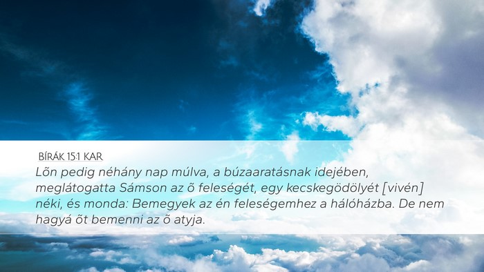 Bírák 15:1 KAR Bible Verse Image