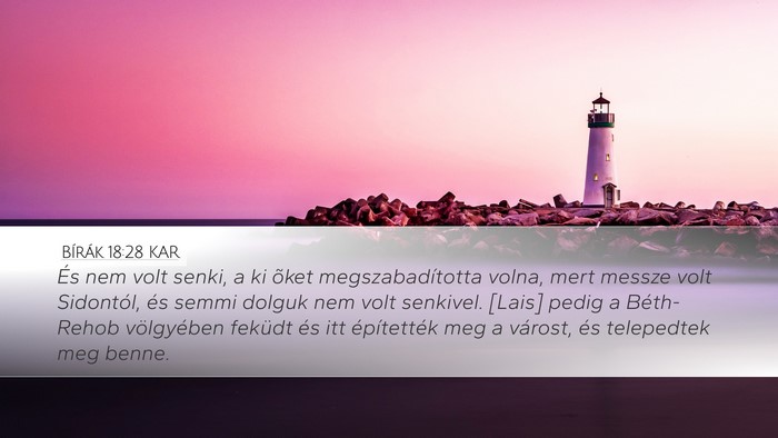 Bírák 18:28 KAR Bible Verse Image