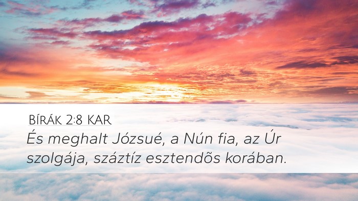 Bírák 2:8 KAR Bible Verse Image