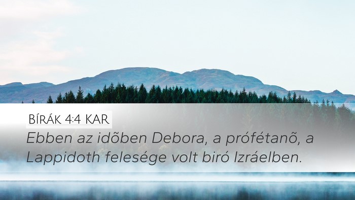 Bírák 4:4 KAR Bible Verse Image