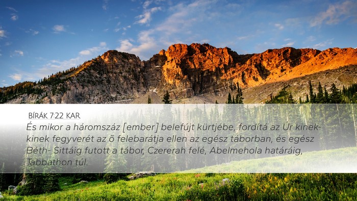 Bírák 7:22 KAR Bible Verse Image