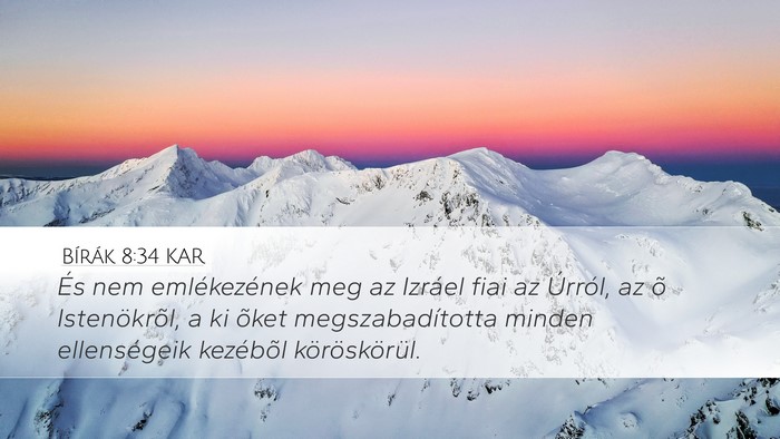 Bírák 8:34 KAR Bible Verse Image