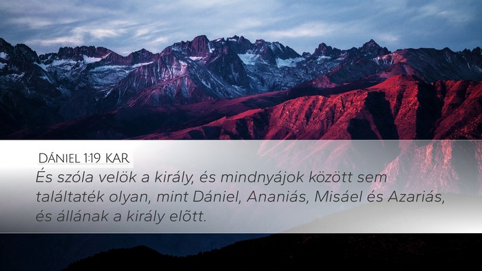 Dániel 1:19 KAR Bible Verse Image