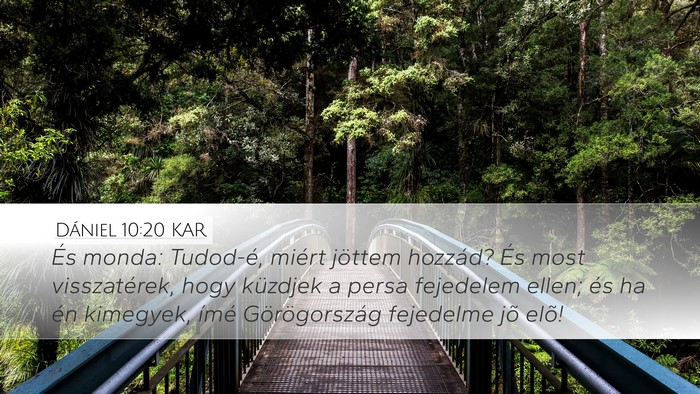 Dániel 10:20 KAR Bible Verse Image