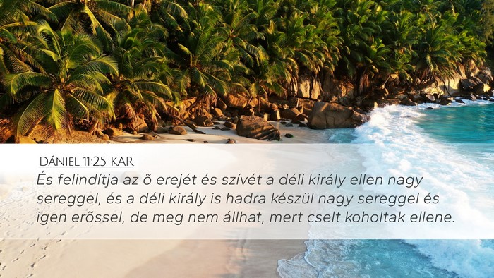 Dániel 11:25 KAR Bible Verse Image