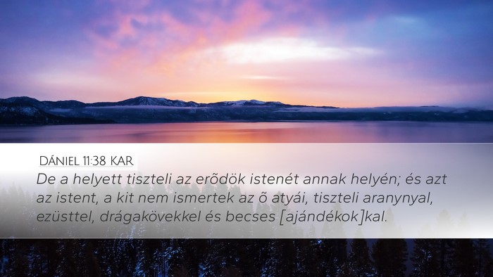 Dániel 11:38 KAR Bible Verse Image