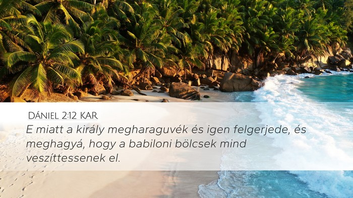 Dániel 2:12 KAR Bible Verse Image