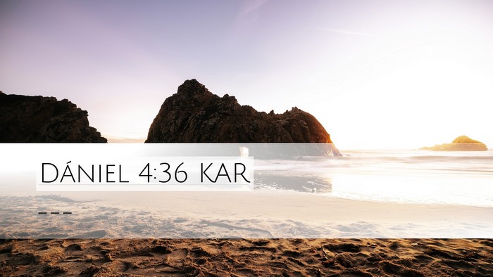 Dániel 4:36 KAR Bible Verse Image
