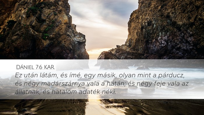 Dániel 7:6 KAR Bible Verse Image